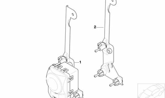 Sensore di controllo della crociera adattivo (ACC) OEM 66316755910 per la serie BMW 7 E38. BMW originale.
