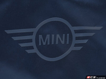MINI Soft Wing Logo Indigo/Argent Pochette zippée OEM 80225B320D5 pour MINI. MINI d'origine.