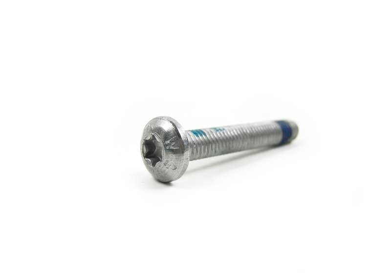 Tornillo con bloqueo aflojamiento OEM 52207076848 para BMW {E81, E82, E87, E88, E90, E91, E92, E93, E60, E61, F07, F10, F11, G30, G31, E63, E64, G32, E65, E66, G11, G12, G14, G15, G16, E84, E70, E71, E72, E85, E86, E89} y MINI {R50, R52, R53, R55, R5