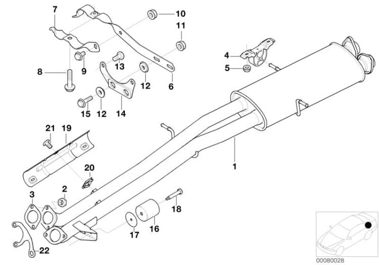 ASA-Schraube for BMW E46, E53 (OEM 27101229717). Genuine BMW.