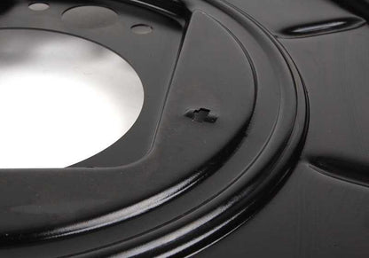 Protector de freno trasero derecho OEM 34212227780 para BMW E34. Pieza original BMW.