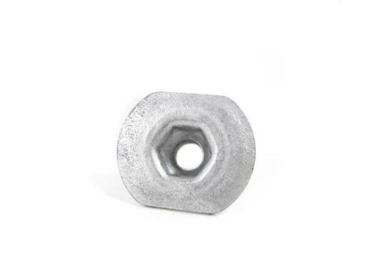 Hexagonal nut with OEM flange 07147154227 for BMW E81, E87, E87N, E46, E90, E90N, E92, E92N, E93, E93N, E84. Original BMW.