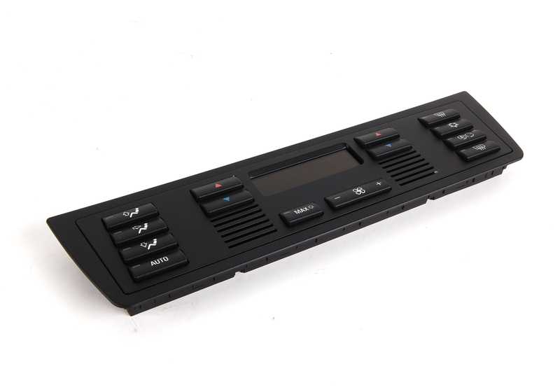 Frontal de control aire acondicionado OEM 64116924314 para BMW X5 E53 3.0d y 3.0i (todos los modelos de 2000 a 2006). Pieza original BMW.