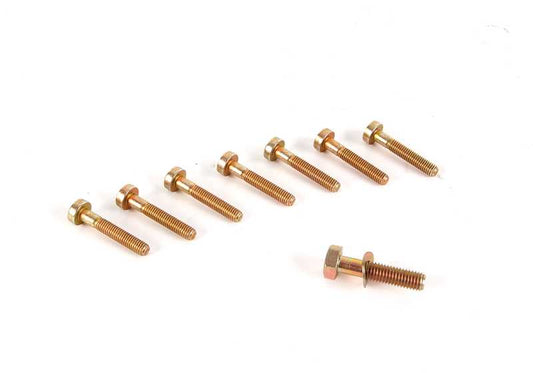 Juego tapas cierre motor OEM 11141436109 para BMW E34, E39, E38, E31, E53, E52. Original BMW.