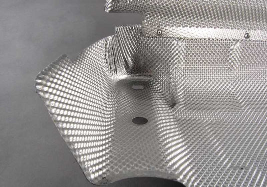 Thermal insulator of the rear silencer OEM 51482494848 for BMW E46. Original BMW.