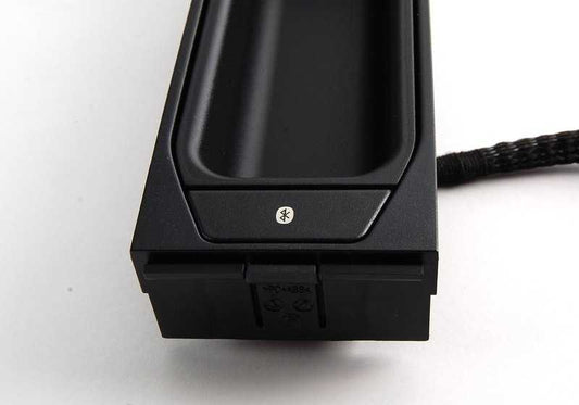 OEM mobile phone base 84109168940 for BMW E46, E39, E83, E53, E85, E86. Original support for central console. Original BMW piece.