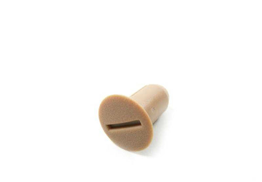 Botón de fijación OEM 52101968333 para BMW E24, E38. Compatible con embellecedores de asiento deportivo y cubiertas de cableado. Original BMW.