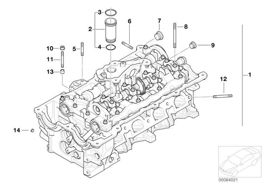 Tornillo prisionero M7x37 OEM 07129906003 para BMW E81, E82, E87, E88, E46, E90, E91, E92, E93, E60, E61, E83, E84, E85. Original BMW.