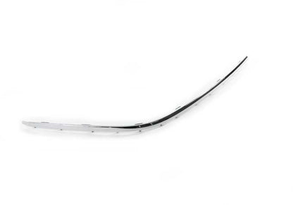 Paramento cromado para moldura de paragolpes delantero derecho OEM 51117033476 para BMW Serie 7 E65, E66, E67. Original BMW.