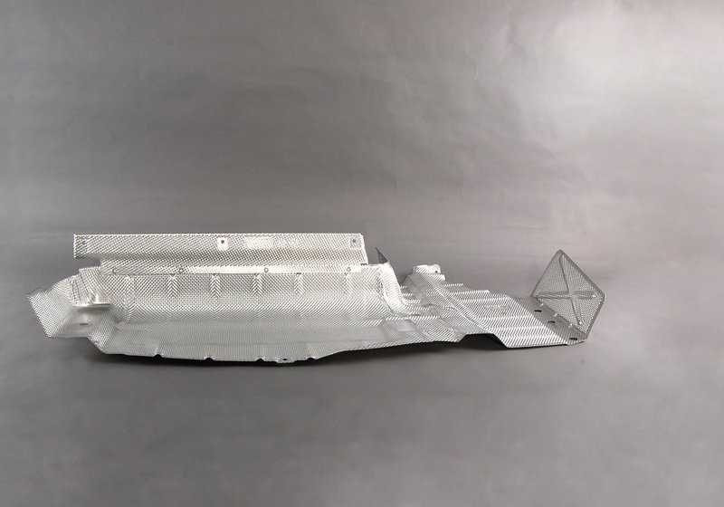 Thermal insulator of the rear silencer OEM 51482494848 for BMW E46. Original BMW.