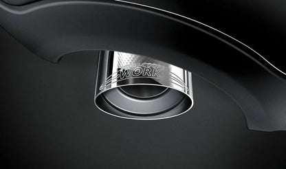 Embellecedor del tubo de escape trasero JCW OEM 18302151408 para MINI R56, R55, R57, R58, R59, R60, R61. Original MINI.