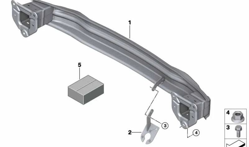 Tuerca hexagonal M10 OEM 36109808409 para MINI R60 (Cooper, Cooper ALL4, Cooper D) y R61. Compatible con modelos fabricados entre 2010 y 2016. Original MINI.