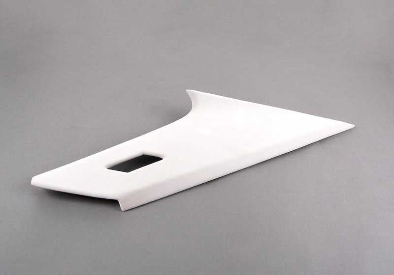 Embellecedor columna trasera izquierda OEM 51438160253 para BMW E31 (Serie 8). Color gris plata claro. Original BMW.