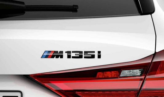 Emblem "M135i" OEM 51142472850 for BMW F40. Original BMW.