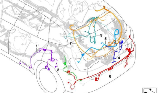 Reparo de Brotherhood de conjunto de cabos OEM 61115A34182 para competição BMW X4 F98 M (2019-2021). BMW original.