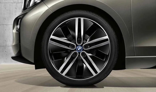 Alloy wheels Double Spoke 430 left side for BMW i, I01 (OEM 36116852058). Original BMW
