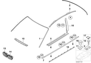 Collier de fixation gauche d'origine BMW pour Compact E46. Des pièces de rechange