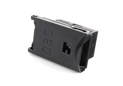 Tapa con cuadro toma de corriente OBD OEM 61138373323 para BMW Serie 3 E46, Serie 5 E39, Serie 7 E38, X5 E53, X5 F15, X6 F16... y más. Original BMW.