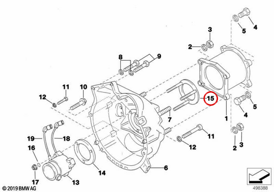 OEM -Kupplungsscheibe 21112483477 für BMW M3 E46. Original BMW.