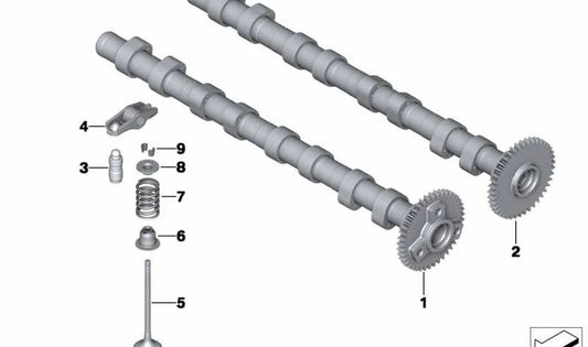 Válvula de admisión OEM 11347812618 para MINI F20, F21, R55, R56, R57, R60, R61. Original MINI.