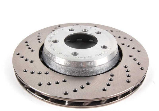 Sports brake disc 17 "OEM 34112282871 for BMW E46, E85, E86. Original BMW.