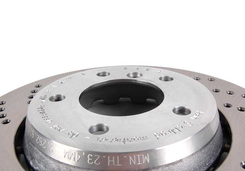 Disco di freno sportivo 17 "OEM 34112282871 per BMW E46, E85, E86. BMW originale.