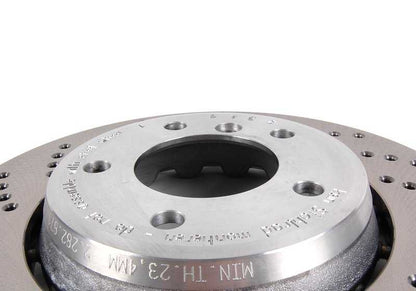Disco di freno sportivo 17 "OEM 34112282871 per BMW E46, E85, E86. BMW originale.