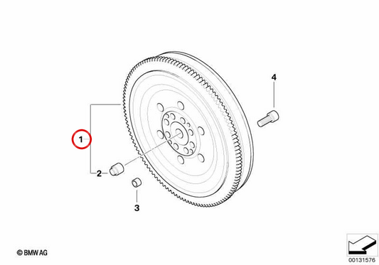 Volante bimassa OEM 21207533924 para BMW E46, E83. BMW genuíno.