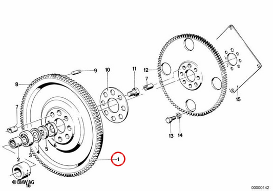 OEMA BIMASA flyer 21211223513 for BMW E30, E28. Original BMW.