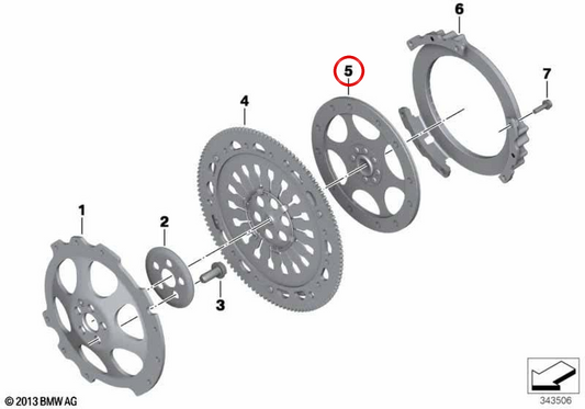 Placa de embreagem OEM 21217697737 para motocicletas BMW R1200GS, R1200GS Adventure, R1200RT, R1200R, R1200ST, R1200S, R nineT, R nineT Pure, Scrambler, Racer, Urban G/S, HP2… e muito mais. Originais BMW Motorrad.