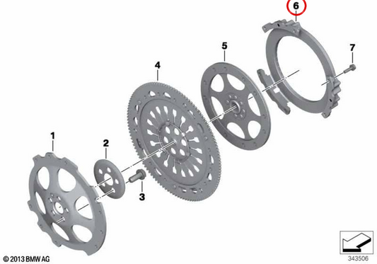 Tampa do volante do motor (tampa da embreagem) OEM 21217697740 para motocicletas BMW R1200GS, R1200GS Adventure, R1200RT, R1200R, R1200ST, R1200S, R nineT, R nineT Pure, R nineT Scrambler… e muito mais. Originais BMW Motorrad.