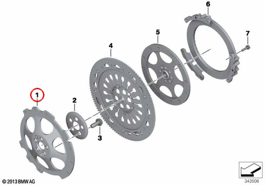 Boîte d'embrayage OEM 21217697741 pour motos BMW R nineT, R1200GS, HP2 Enduro, R1200RT... et plus. BMW Motorrad d'origine.