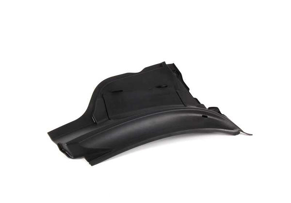 Cubierta lateral derecha OEM 51132751210 para MINI R55, R56, R57 (todos los modelos: Cooper, Cooper S, Cooper D). Pieza exterior original MINI para paso de rueda delantero derecho.
