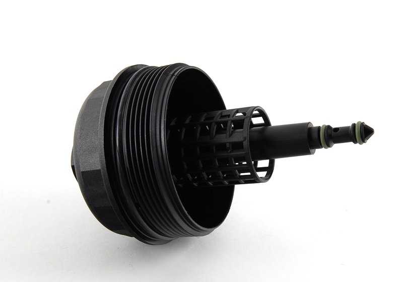 Tapa del filtro de aceite OEM 11421744000 para BMW E36 320i. Compatible con versiones manuales y automáticas de los años 1994 a 1999. Recambio original BMW.