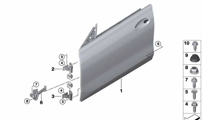 OEM 51217392299 front door shock absorber for BMW G32. Original BMW.