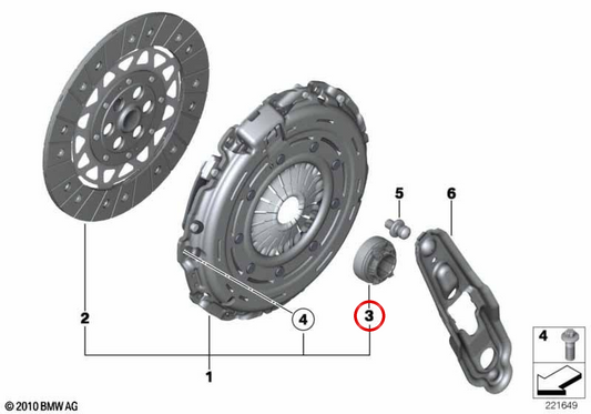 Kupplungsgehäuse OEM 21517570228 für MINI R55 Clubman, R56, R57 Cabrio, R58 Coupé, R59 Roadster, R60 Countryman, R61 Paceman… und mehr. Original MINI