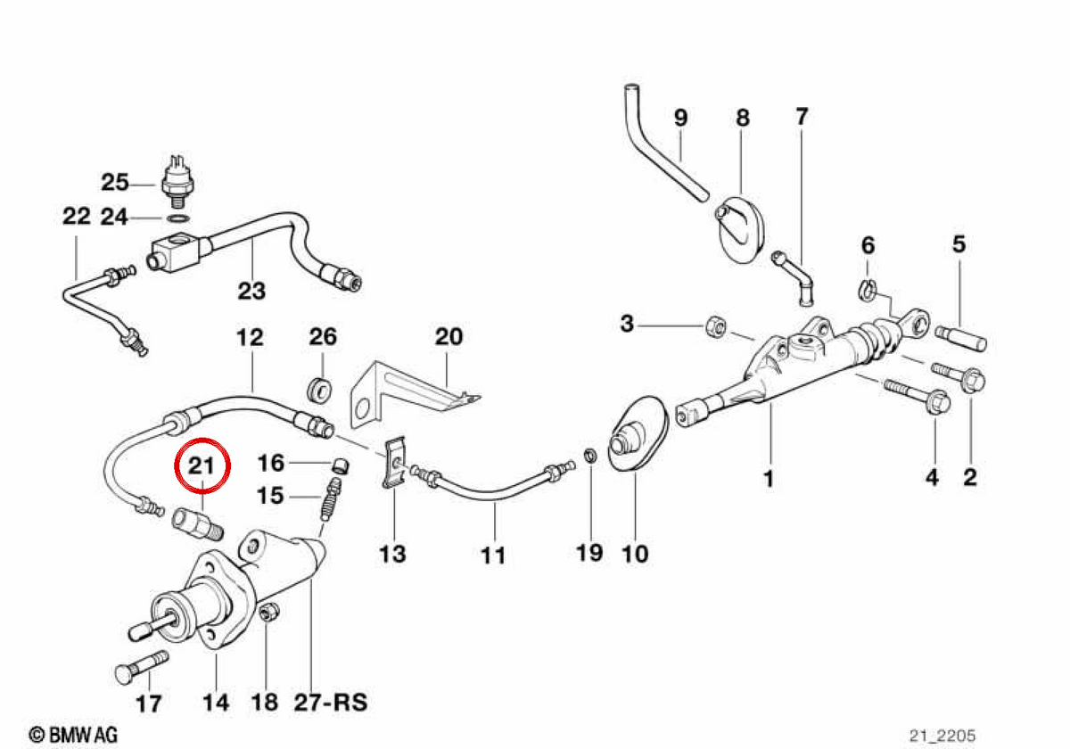 Valvola di farfalla OEM 21521163910 per BMW E36, E46, Z3. BMW originale.