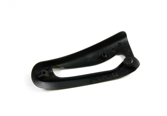 Embellecedor salida cinturón izquierdo OEM 51438176287 para BMW E36. Color beige. Original BMW.