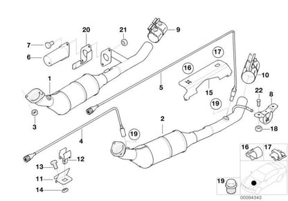Tornillo hexagonal OEM 07119913019 para BMW E46, X5 E53, 2500-3.3Li y más. Original BMW.