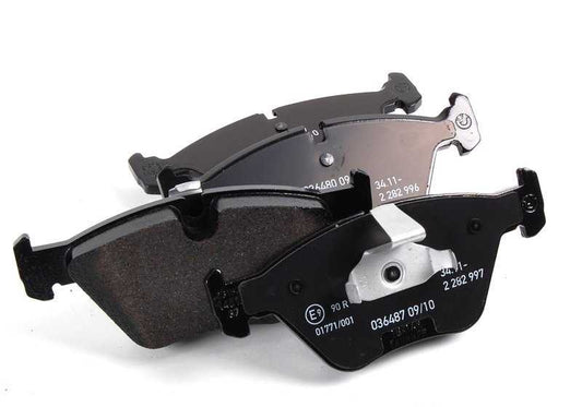 OEM brake pills set 3411282995 for BMW E36, E46, E34, E32, Z3, E85, E86. Original BMW.