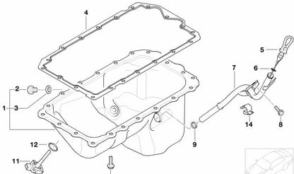 O-Ring para BMW E87, E46, E90, E91, E83, E85 (OEM 11437529257). Original BMW