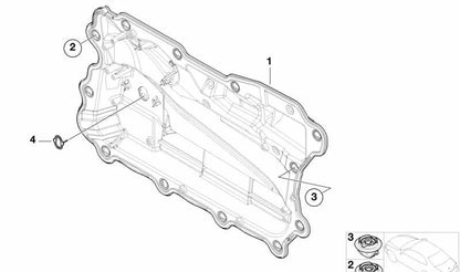 Cierre rápido OEM 51417007118 para BMW E65 y E66. Compatible con varias versiones del Serie 7 (730d, 730i, 735i). Original BMW.