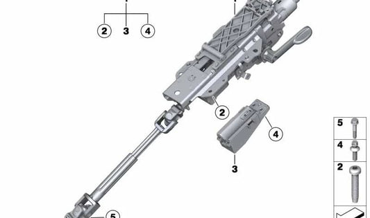 Árbol de dirección regulación manual OEM 32309804697 para MINI Countryman R60, Paceman R61. Original MINI.
