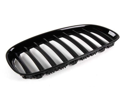 Parrilla decorativa delantera derecha negro brillo OEM 51712150252 para BMW Z4 E89. Original BMW.