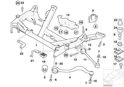 Cubierta derecha OEM 31141093277 para BMW Serie 5 E39 (525d, 525td, 525tds, 530d). Compatible con modelos fabricados entre 1995 y 2003. Pieza original BMW.