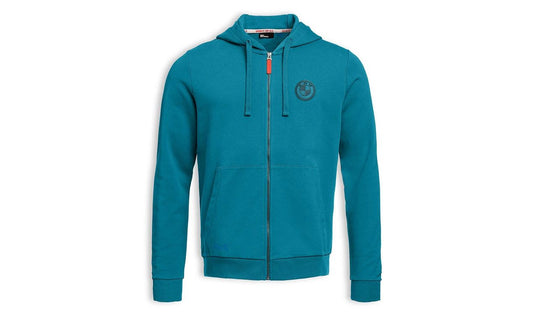 Sudadera con cremallera Spirit of GS azul OEM 76615B3E4B1 para BMW. Original BMW Motorrad.