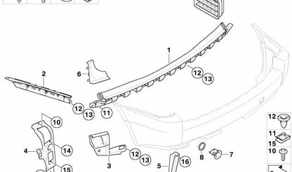 Soporte convertidor PDC para BMW X3 E83 (OEM 51123402847). Original BMW
