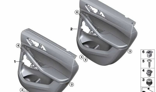 Data traseira direita OEM 51429502760 para BMW F96. BMW original.