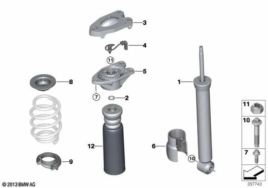 Trigo traseiro do VDC para BMW X2 F39 (OEM 37106885338). BMW original