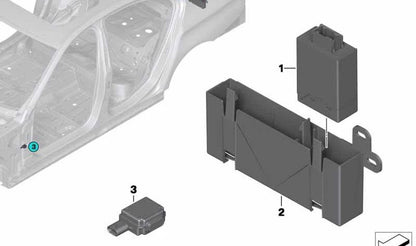 Módulo de control asistente de aparcamiento OEM 66336873360 para BMW F07, F10, F11, F18, F06, F12, F13, F01, F02. Original BMW.